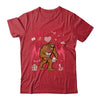 Bigfoot Heart Valentines Day Boys Men Love Sasquatch Believe Shirt & Hoodie | siriusteestore