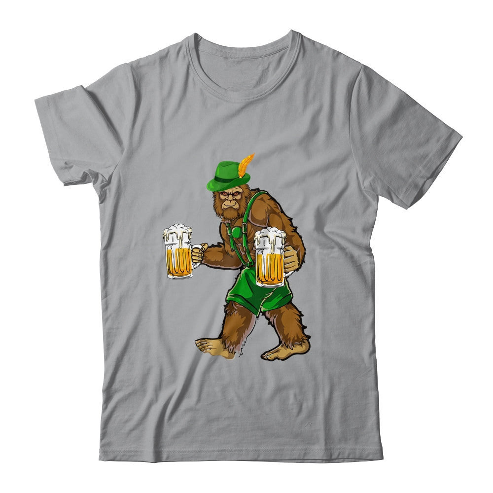 Bigfoot Lederhosen Funny Oktoberfest Men Prost Beer Mug Shirt & Hoodie | siriusteestore