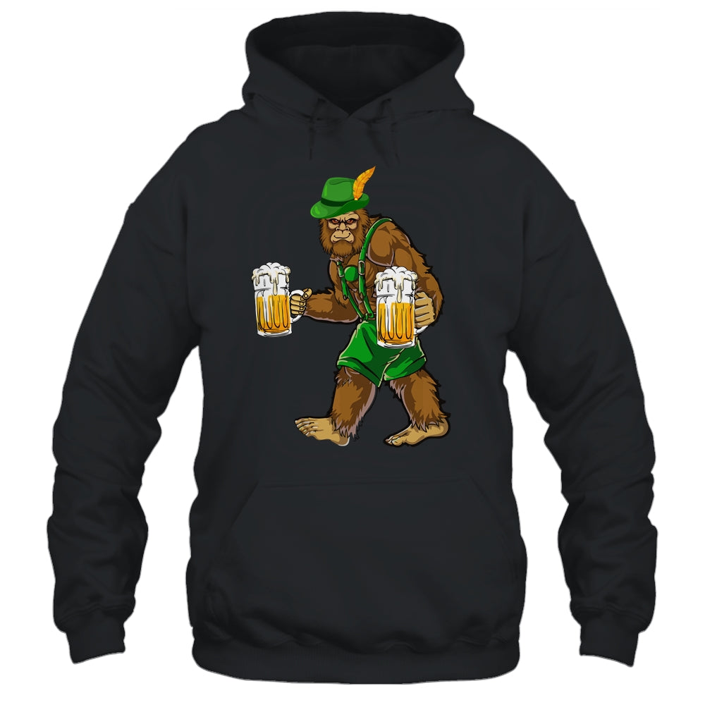 Bigfoot Lederhosen Funny Oktoberfest Men Prost Beer Mug Shirt & Hoodie | siriusteestore