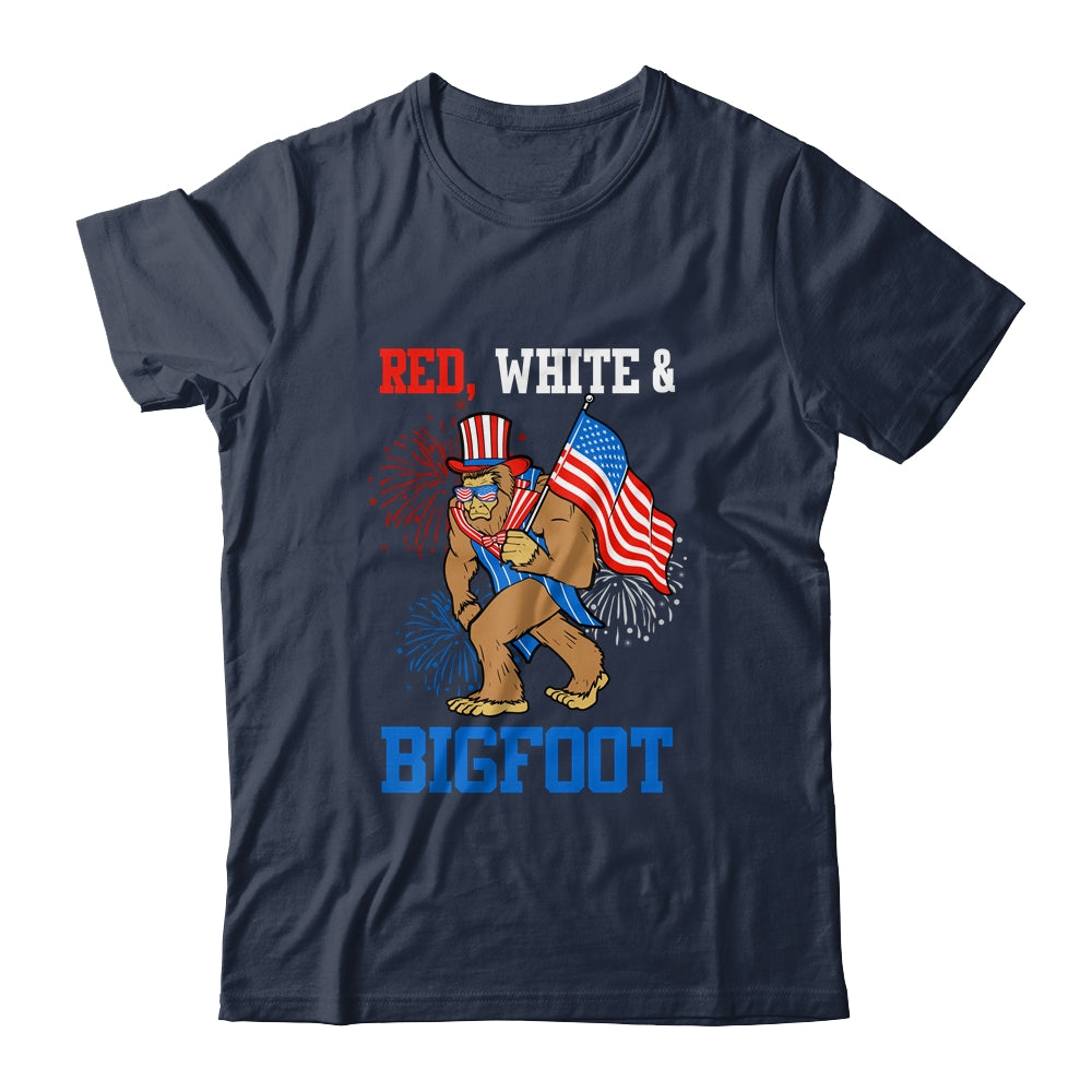 Bigfoot Patriotic 4th Of July Fireworks America Sasquatch Shirt & Hoodie | siriusteestore