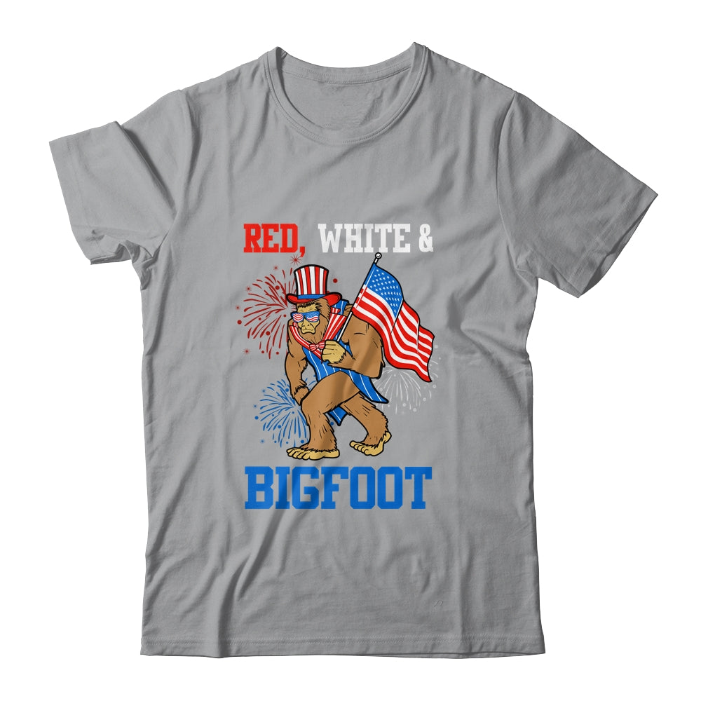Bigfoot Patriotic 4th Of July Fireworks America Sasquatch Shirt & Hoodie | siriusteestore