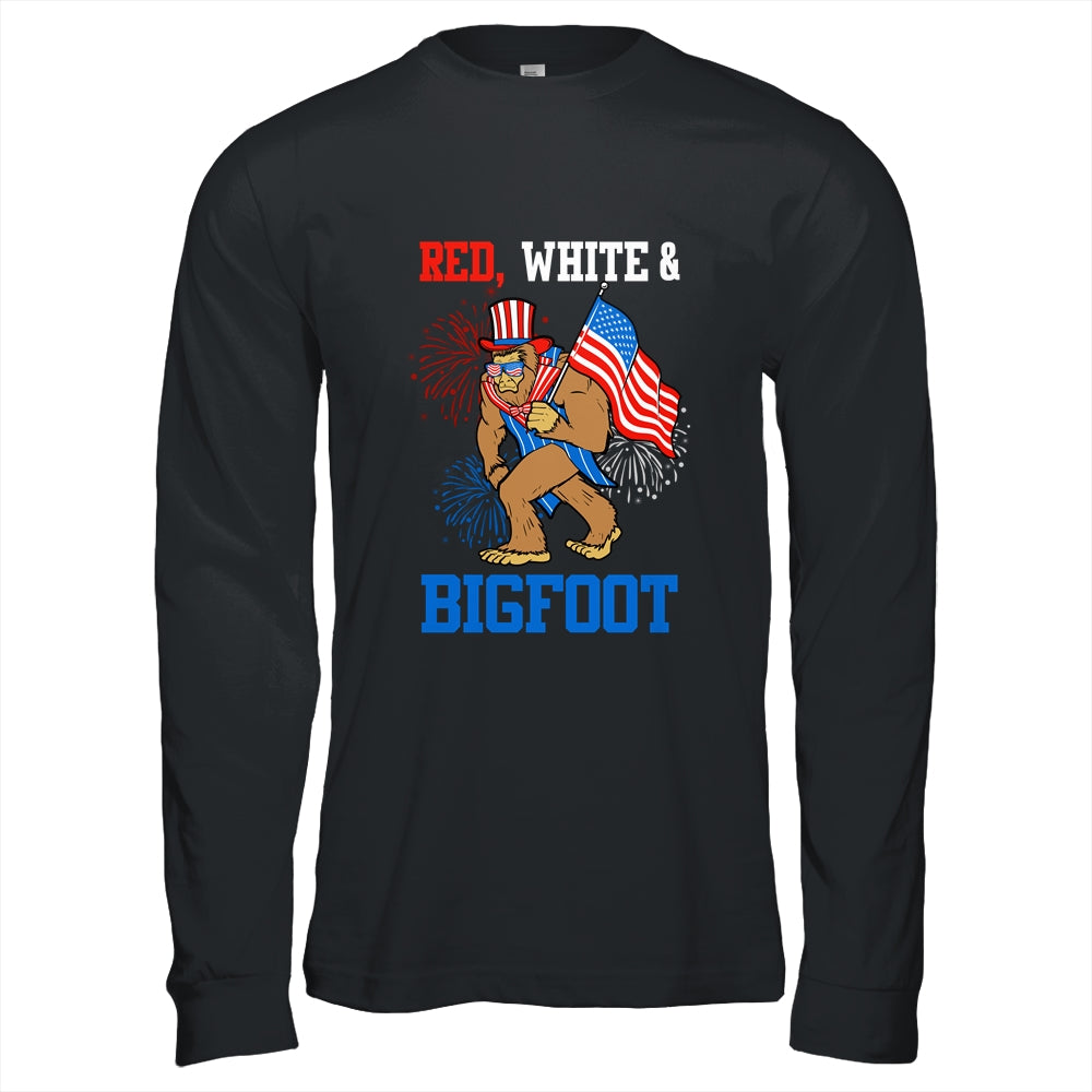 Bigfoot Patriotic 4th Of July Fireworks America Sasquatch Shirt & Hoodie | siriusteestore