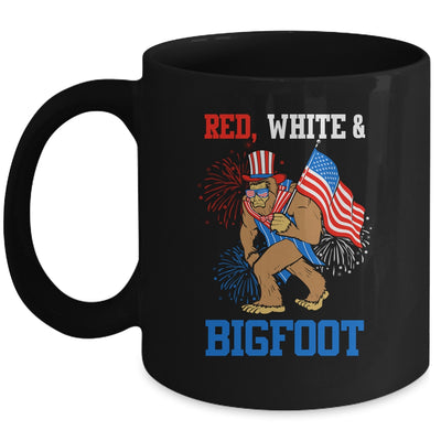Bigfoot Patriotic 4th Of July Fireworks America Sasquatch Mug | siriusteestore