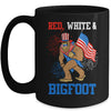 Bigfoot Patriotic 4th Of July Fireworks America Sasquatch Mug | siriusteestore