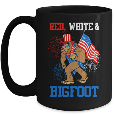 Bigfoot Patriotic 4th Of July Fireworks America Sasquatch Mug | siriusteestore