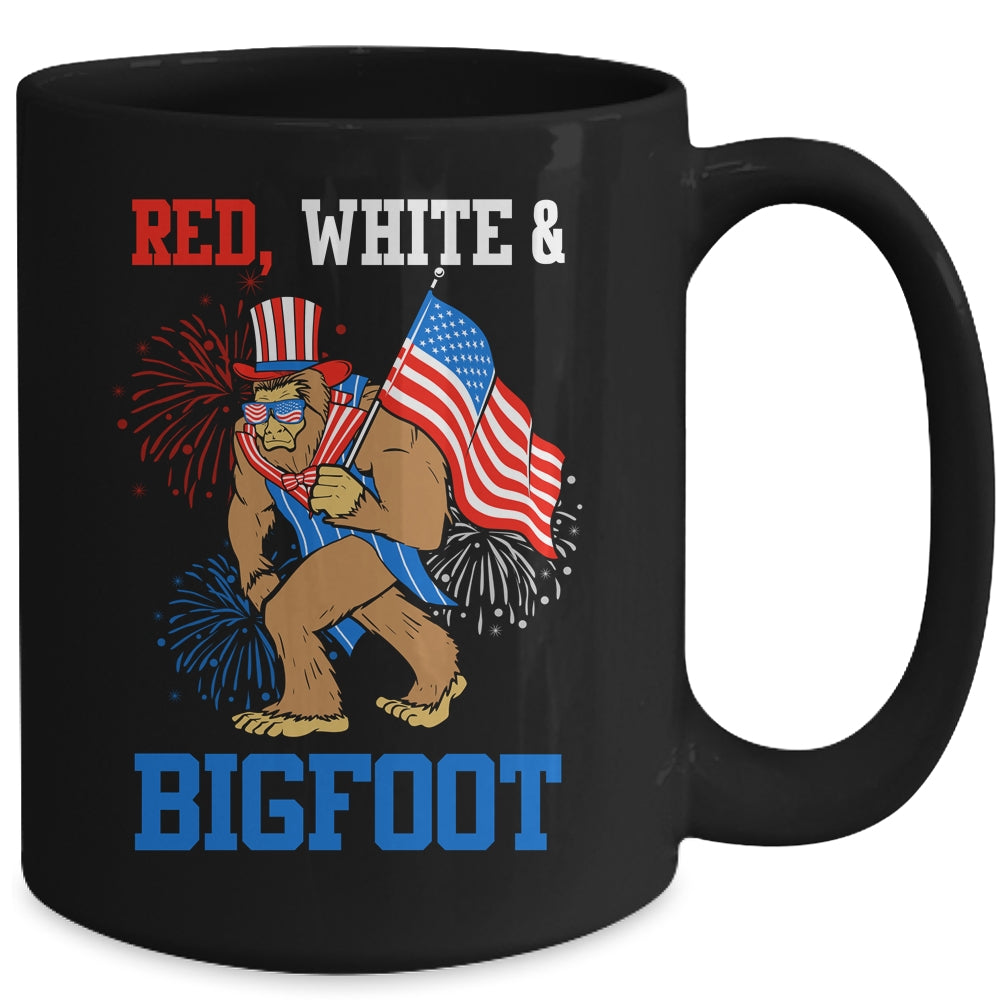 Bigfoot Camo USA Flag Mug Sasquatch Camouflage Coffee Mugs 