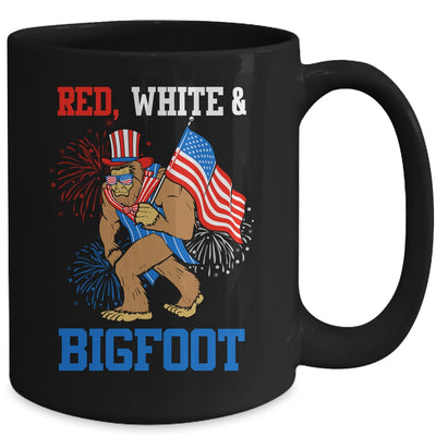 Bigfoot Patriotic 4th Of July Fireworks America Sasquatch Mug | siriusteestore