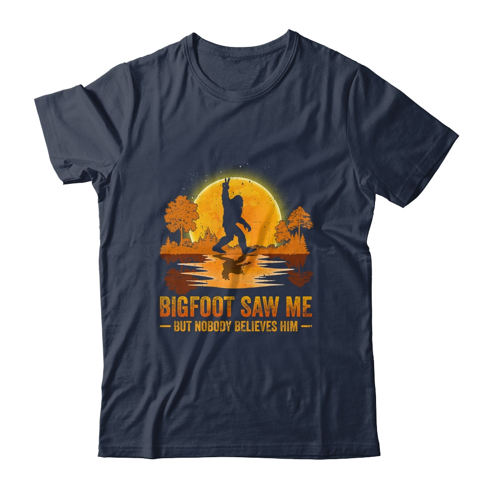 Bigfoot Saw Me But Nobody Believes Him Bigfoot Night Stroll Shirt & Tank Top | siriusteestore