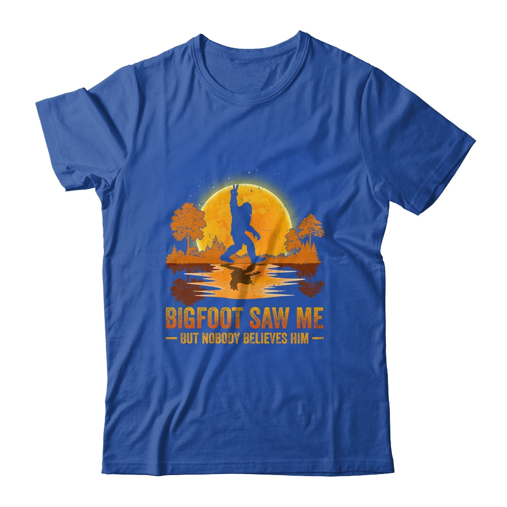 Bigfoot Saw Me But Nobody Believes Him Bigfoot Night Stroll Shirt & Tank Top | siriusteestore