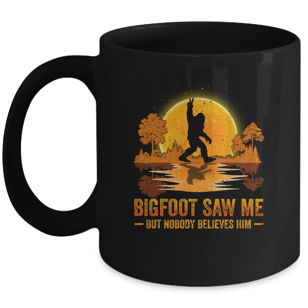 Bigfoot Saw Me But Nobody Believes Him Bigfoot Night Stroll Mug | siriusteestore