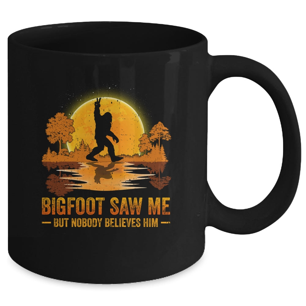 Bigfoot Saw Me But Nobody Believes Him Bigfoot Night Stroll Mug | siriusteestore