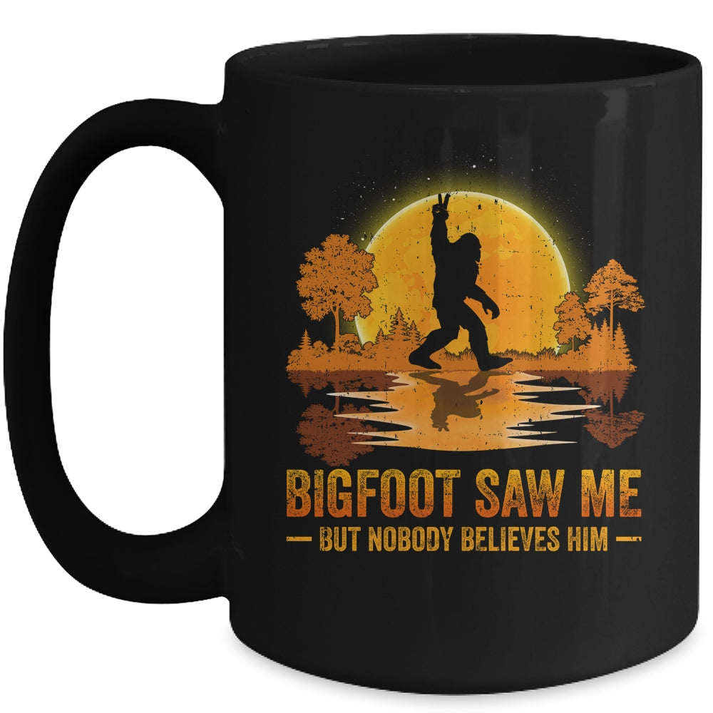 Bigfoot Saw Me But Nobody Believes Him Bigfoot Night Stroll Mug | siriusteestore