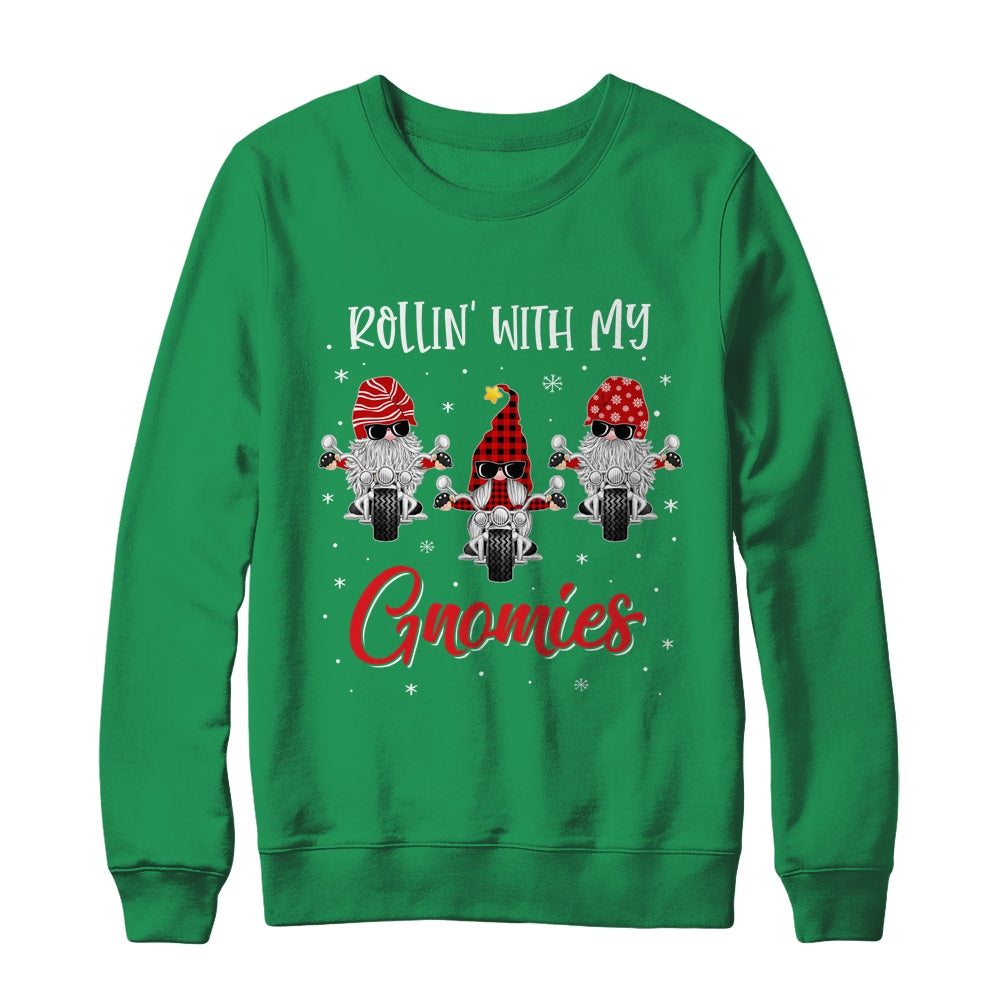 Biker Christmas Gnomes Biker Garden Christmas Gnome Shirt & Sweatshirt | siriusteestore