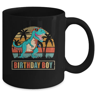 Birthday Boy Dino T Rex Dinosaur Boys Kids Matching Family Mug | siriusteestore