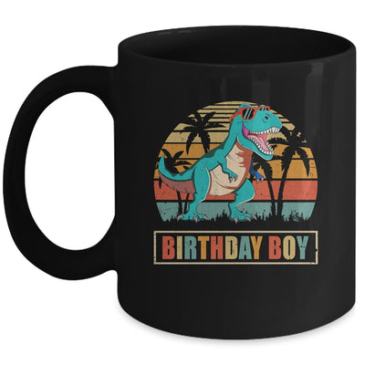 Birthday Boy Dino T Rex Dinosaur Boys Kids Matching Family Mug | siriusteestore