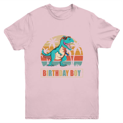 Birthday Boy Dino T Rex Dinosaur Boys Kids Matching Family Youth Shirt | siriusteestore