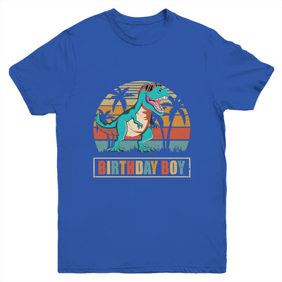 Birthday Boy Dino T Rex Dinosaur Boys Kids Matching Family Youth Shirt | siriusteestore