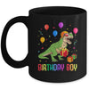 Birthday Boy Dino T Rex Dinosaur Boys Matching Family Mug | siriusteestore