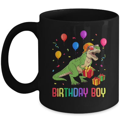Birthday Boy Dino T Rex Dinosaur Boys Matching Family Mug | siriusteestore