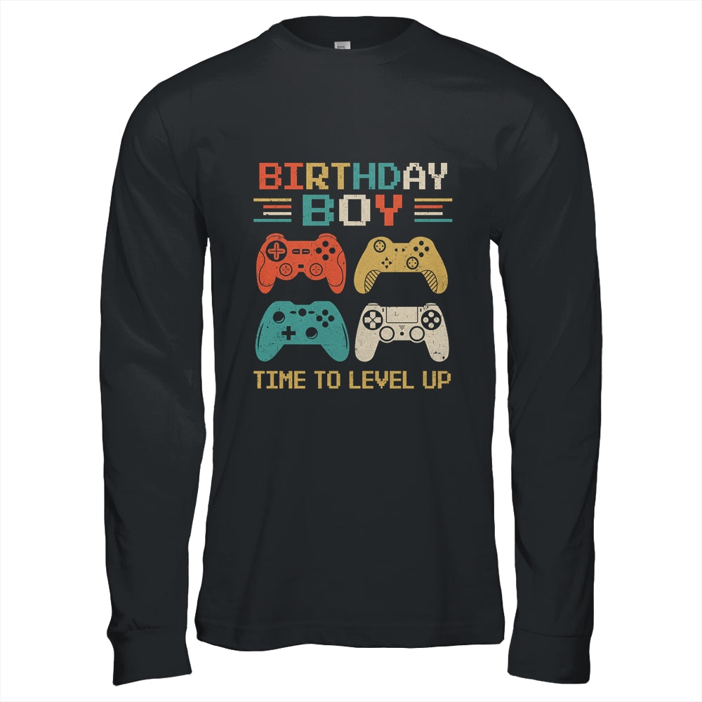 Birthday Boy Time To Level Up Video Game Shirt & Hoodie | siriusteestore