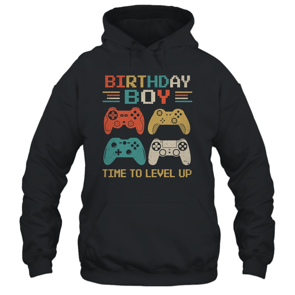 Birthday Boy Time To Level Up Video Game Shirt & Hoodie | siriusteestore