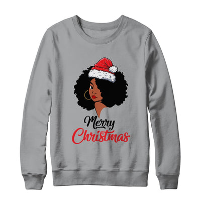 Black African American Santa Xmas Christmas Melanin Women Shirt & Sweatshirt | siriusteestore