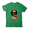 Black African Girl American Melanin Christmas Santa Hat Xmas Shirt & Sweatshirt | siriusteestore