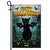 Black Cat Bat Wing Halloween Flag Pumpkin Seasonal Spooky Happy Halloween | siriusteestore