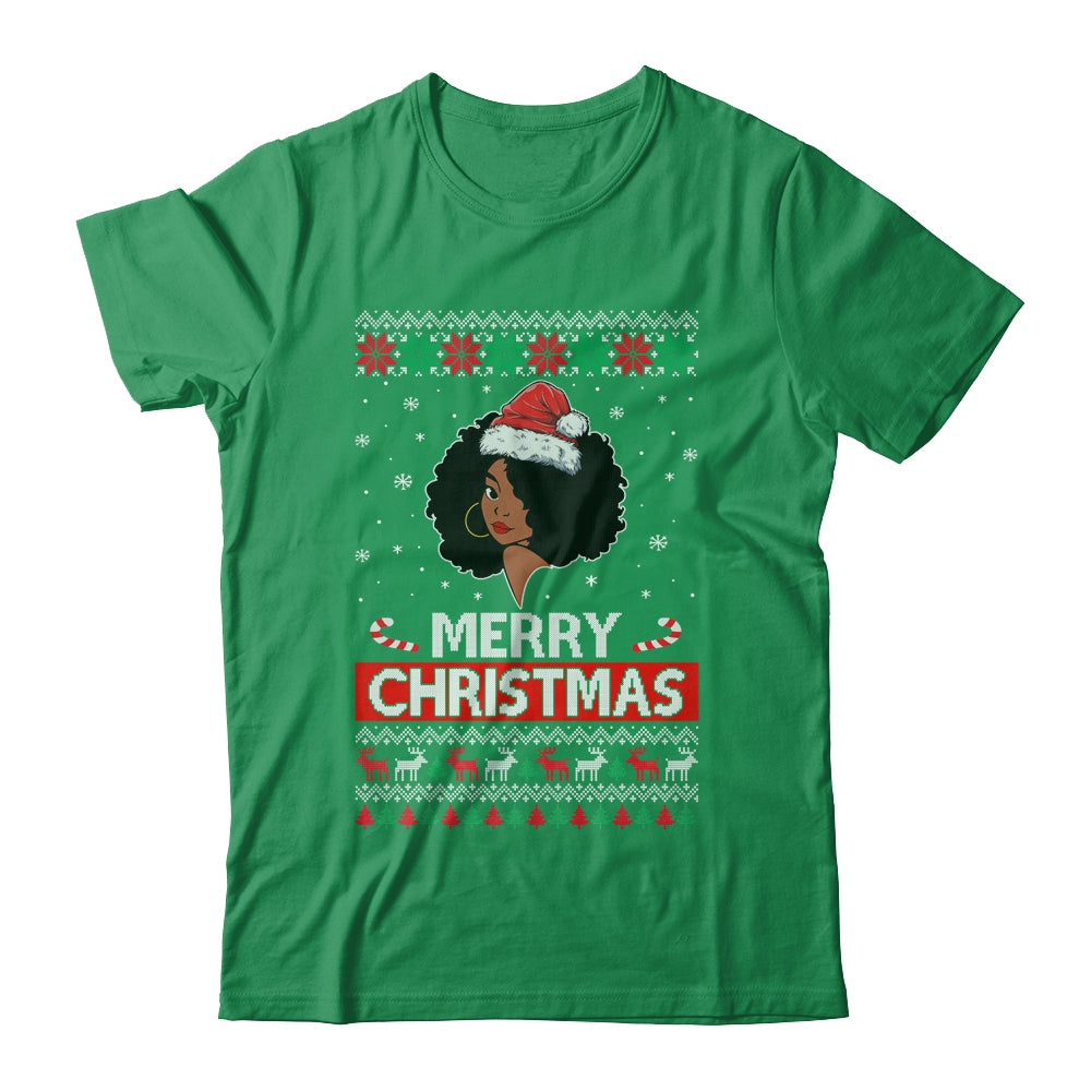 Black Girl Ugly Merry Christmas African American Woman Shirt & Sweatshirt | siriusteestore