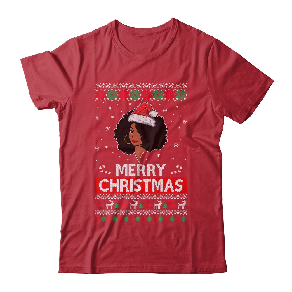 Black Girl Ugly Merry Christmas African American Woman Shirt & Sweatshirt | siriusteestore