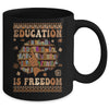 Black History Month Education Is Freedom Teacher Women Mug | siriusteestore