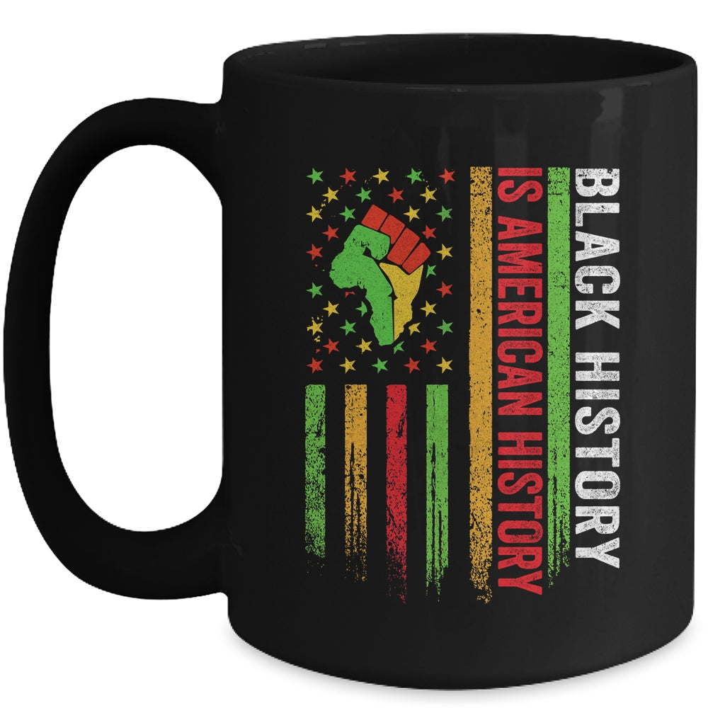 Black History Month Flag African American Men Women Mug | siriusteestore