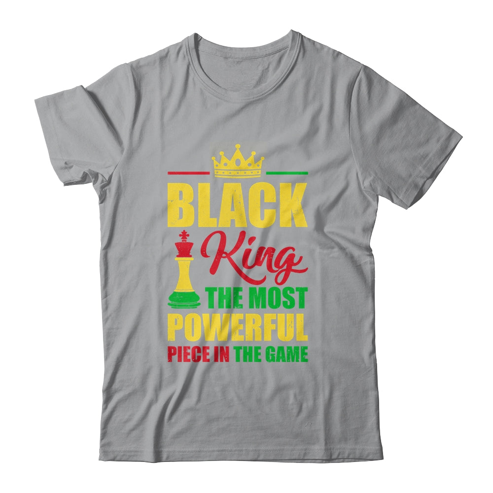 Black King The Most Powerful Piece In The Game Black Pride Shirt & Hoodie | siriusteestore