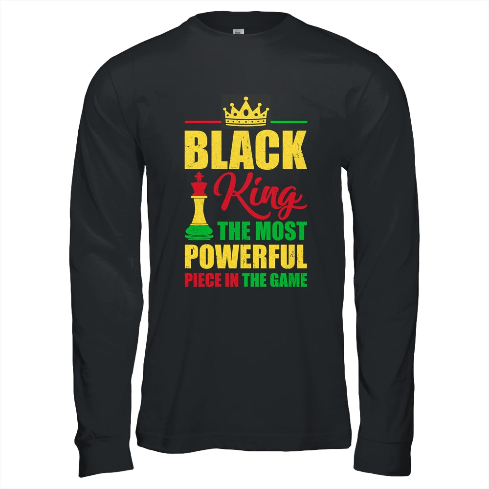 Black King The Most Powerful Piece In The Game Black Pride Shirt & Hoodie | siriusteestore
