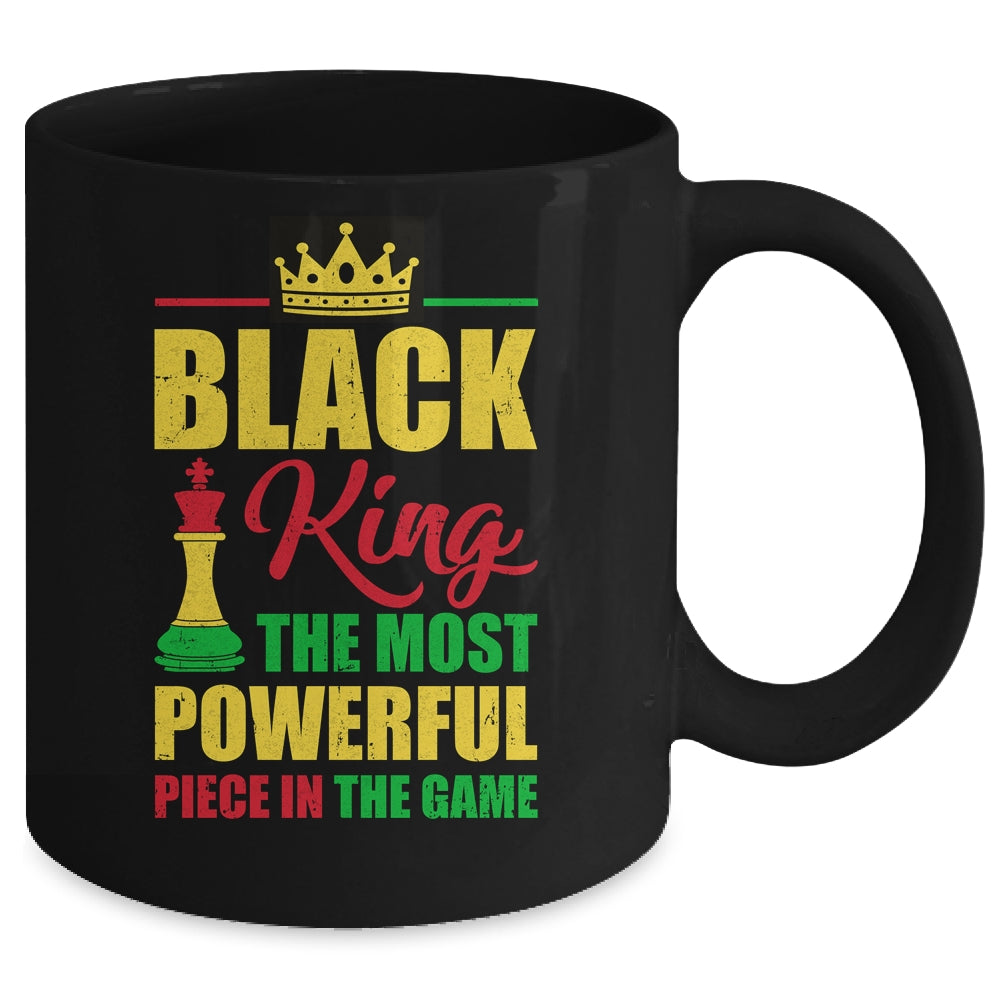 Black King The Most Powerful Piece In The Game Black Pride Mug | siriusteestore