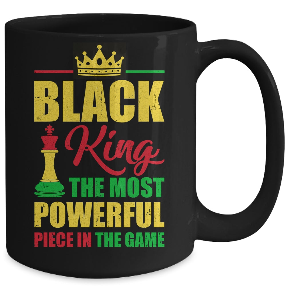 Black King The Most Powerful Piece In The Game Black Pride Mug | siriusteestore