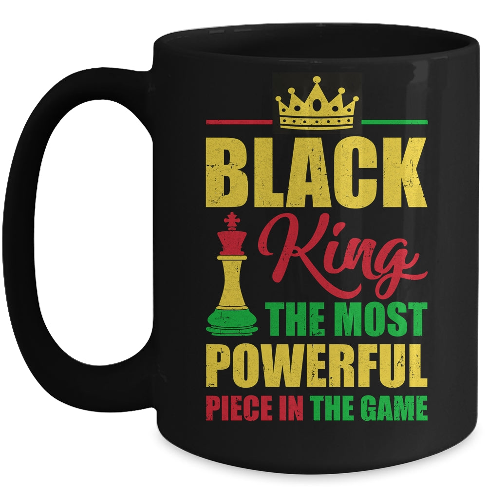Black King The Most Powerful Piece In The Game Black Pride Mug | siriusteestore