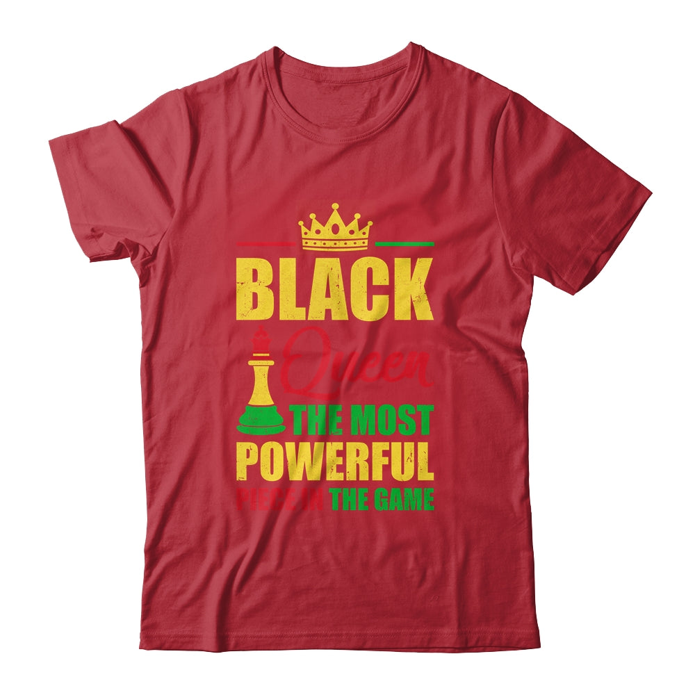 Black Queen The Most Powerful Piece In The Game Black Pride Shirt & Tank Top | siriusteestore