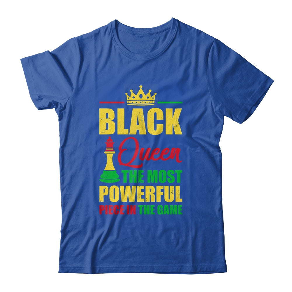 Black Queen The Most Powerful Piece In The Game Black Pride Shirt & Tank Top | siriusteestore