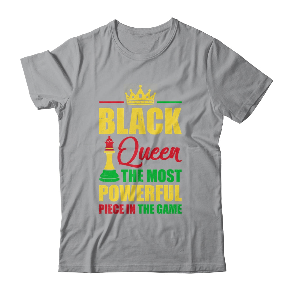 Black Queen The Most Powerful Piece In The Game Black Pride Shirt & Tank Top | siriusteestore