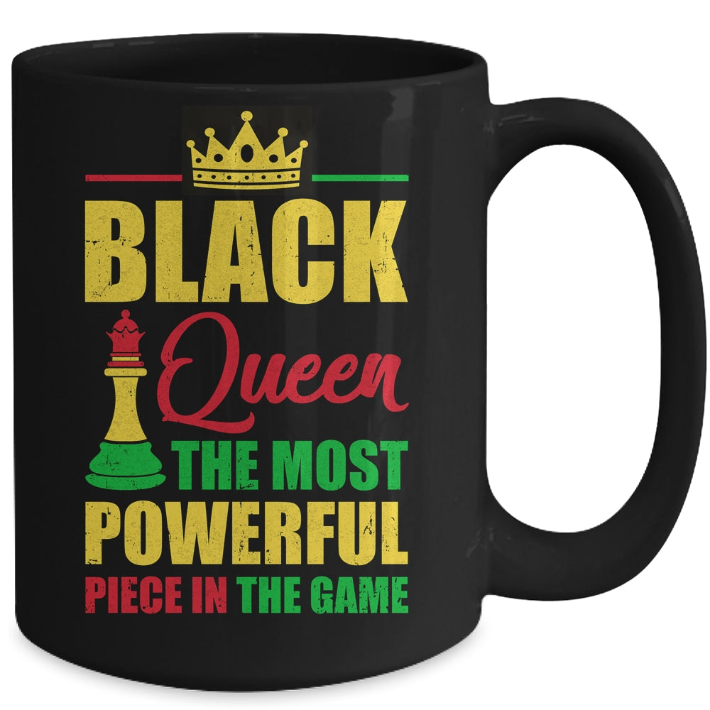 Black Queen The Most Powerful Piece In The Game Black Pride Mug | siriusteestore