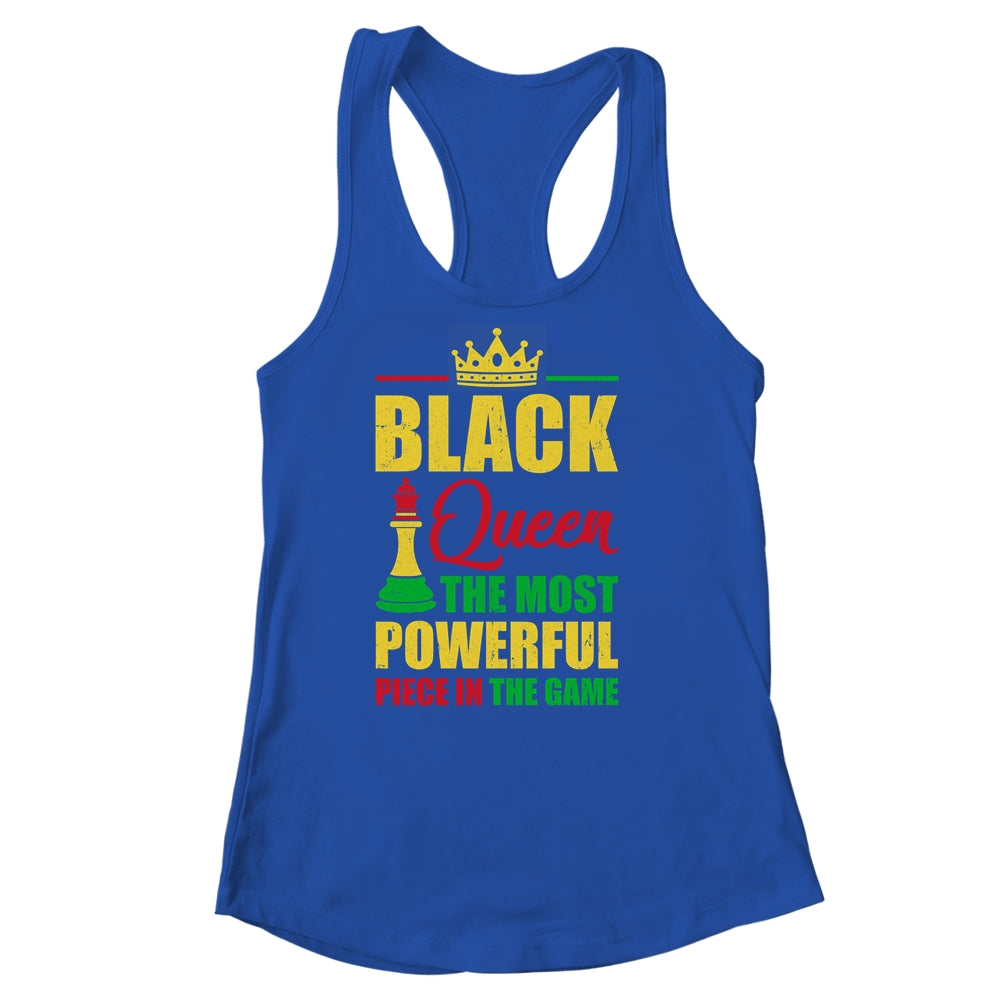 Black Queen The Most Powerful Piece In The Game Black Pride Shirt & Tank Top | siriusteestore