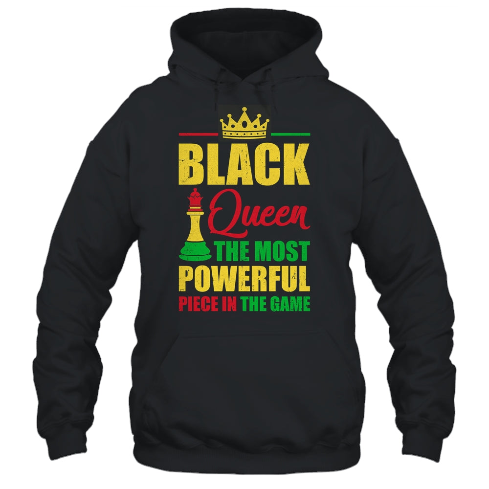 Black Queen The Most Powerful Piece In The Game Black Pride Shirt & Tank Top | siriusteestore