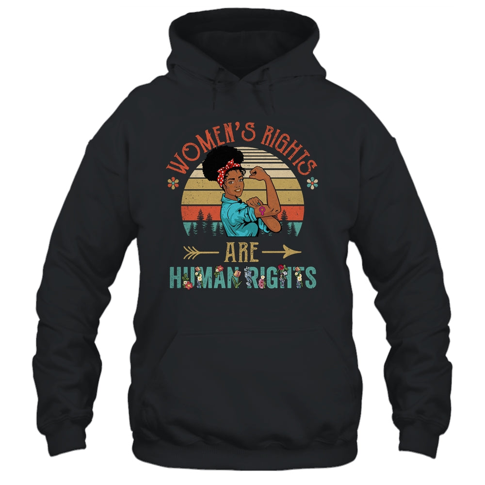 Black Women's Rights Are Human Rights Feminism Feminist Shirt & Tank Top | siriusteestore