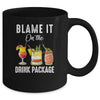 Blame It On The Drink Package Funny Cruise Cruising Cruiser Mug | siriusteestore