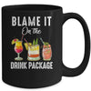 Blame It On The Drink Package Funny Cruise Cruising Cruiser Mug | siriusteestore