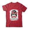 Bleached Baseball Mom Life Messy Bun Baseball Player Mom Shirt & Tank Top | siriusteestore