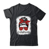 Bleached Football Mom Life Messy Bun Football Player Mom Shirt & Tank Top | siriusteestore