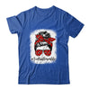 Bleached Football Mom Life Messy Bun Football Player Mom Shirt & Tank Top | siriusteestore