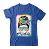 Bleached Messy Bun Mom Life Tie Dye Mother's Day Shirt & Tank Top | siriusteestore